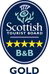 Visit Scotland 5 stars gold award