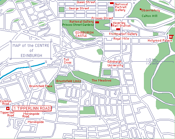 Map of this part of Edinburgh