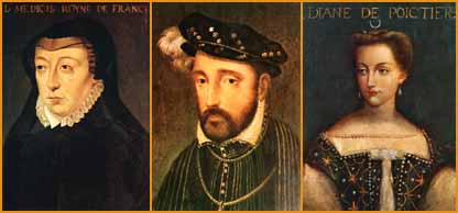 Catherine de Medici, Henri II, Diane de Poitiers