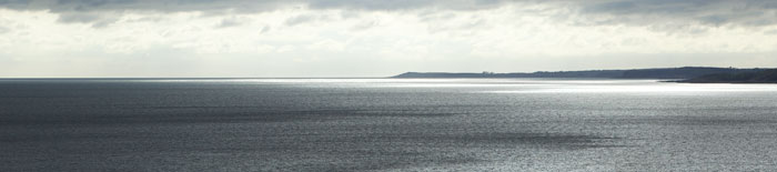 Southerly view across the sea with the Whithorn Peninsular