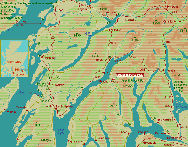 map of argyll