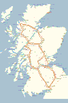 Touring map of Scotland