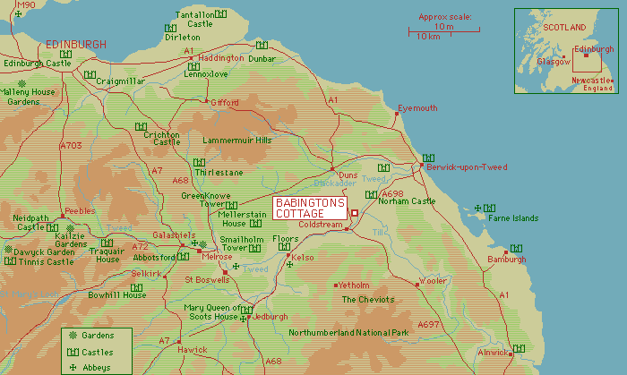 Map of the area