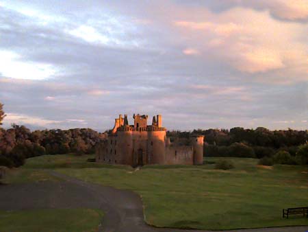 The castle in the setting sun