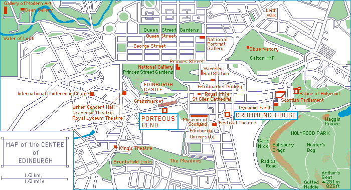 Map of  Edinburgh
